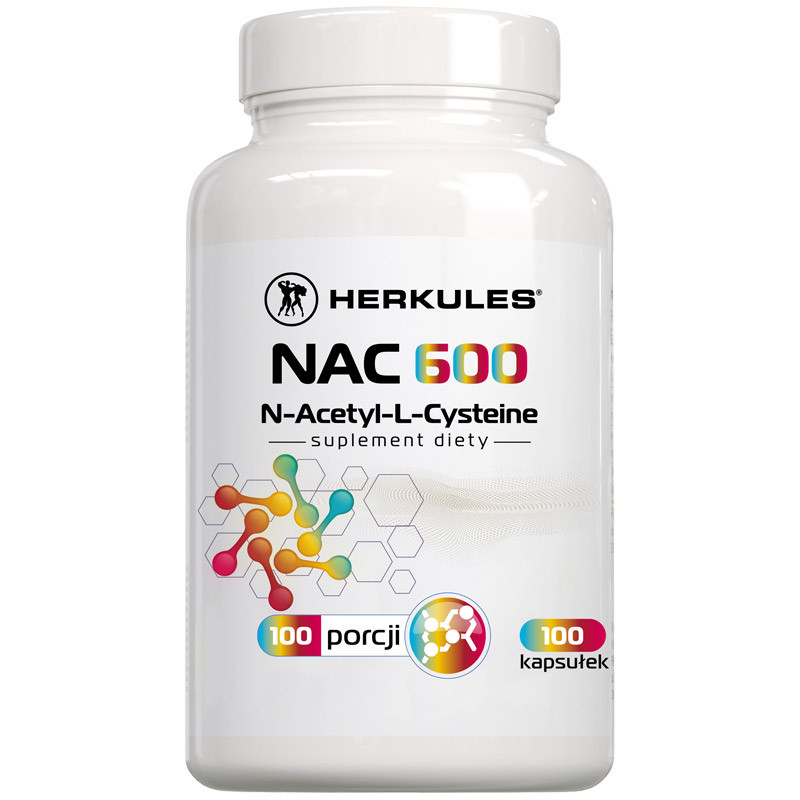 HERKULES NAC 600 N-Acetyl-L-Cysteine 100caps