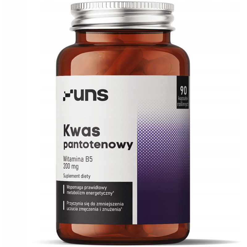 UNS Kwas Pantotenowy Witamina B5 200mg 90vegcaps