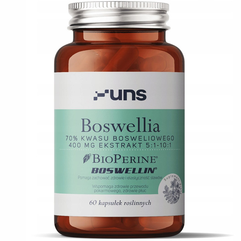 UNS Boswellia 400mg Ekstrakt 5:1-10:1 60vegcaps