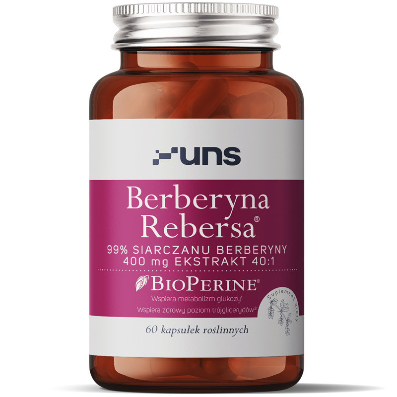 UNS Berberyna Rebersa 400mg Ekstrakt 40:1 60vegcaps