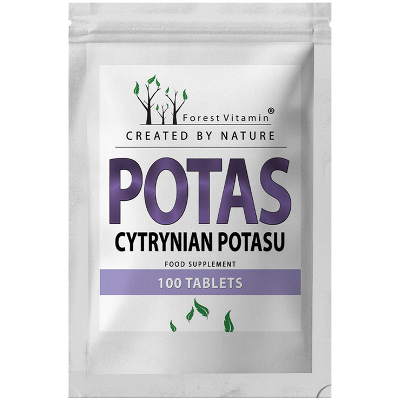 FOREST VITAMIN Potas Cytrynian Potasu 100tabs