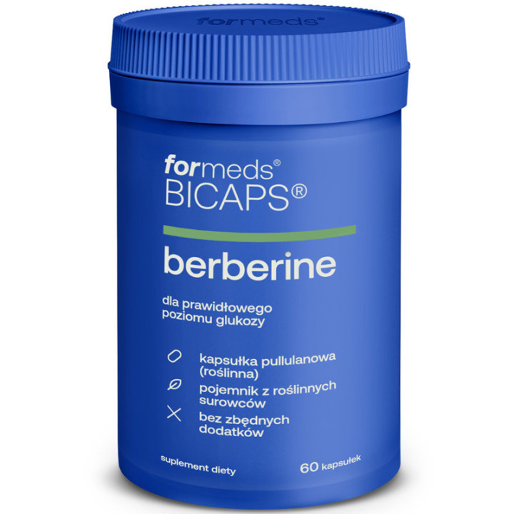 Bicaps Berberine 60 kapsułek, ForMeds - naturalne wsparcie metabolizmu