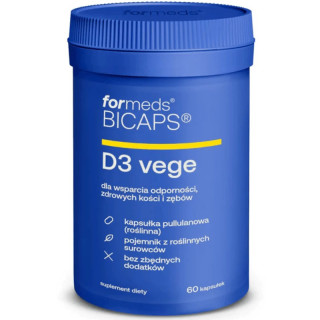 Bicaps D3 Vege 60 kapsułek, ForMeds - wegańska formuła witaminy D3!