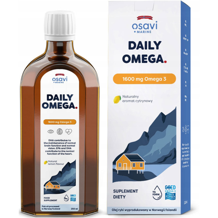 Daily Omega 250ml, Osavi - płynne źródło kwasów tłuszczowych Omega-3!