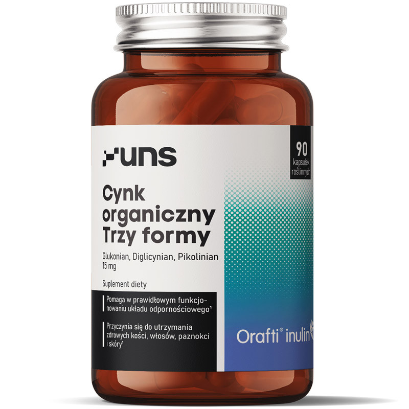 UNS Cynk Organiczny Trzy Formy 90vegcaps