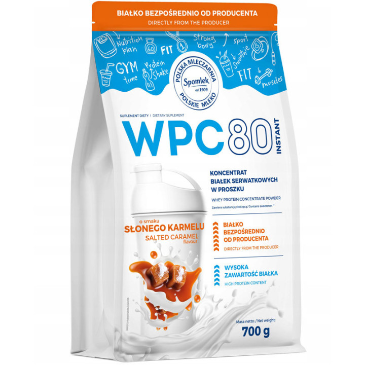 WPC 80 Instant 700g, Spomlek – wysokiej jakości koncentrat białka!