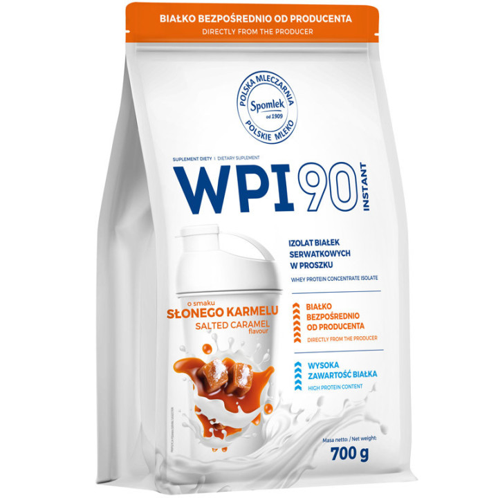WPI 90 Instant 700g,Spomlek – izolat białka serwatkowego klasy premium