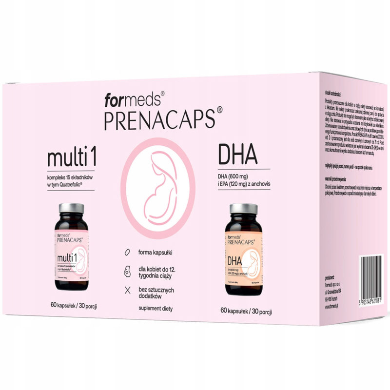 FORMEDS Prenacaps Zestaw Multi 1+DHA 120caps