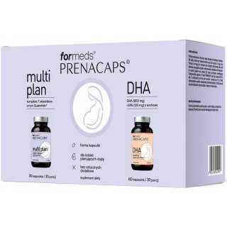 Prenacaps Zestaw Multi Plan+DHA 90 kapsułek, ForMeds – dla kobiet!