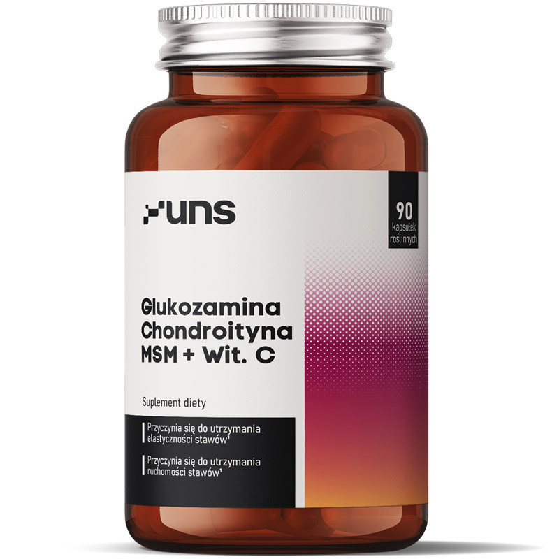 UNS Glukozamina Chondroityna MSM+Wit. C 90vegcaps