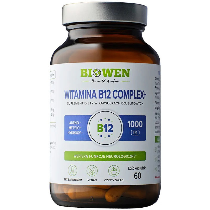 BIOWEN Witamina B12 Complex+ 60vegcaps