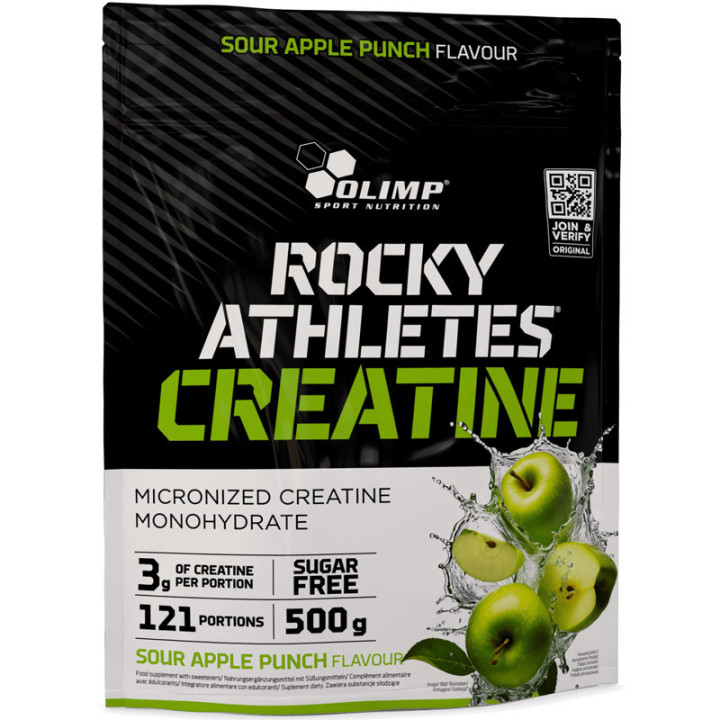 Rocky Athletes Creatine 500g, Olimp – rozbudowa masy mięśniowej!