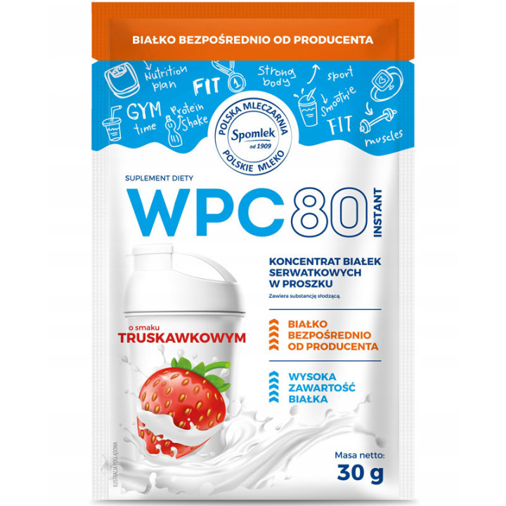 WPC 80 Instant 30g, Spomlek – wysokiej jakości koncentrat białka!