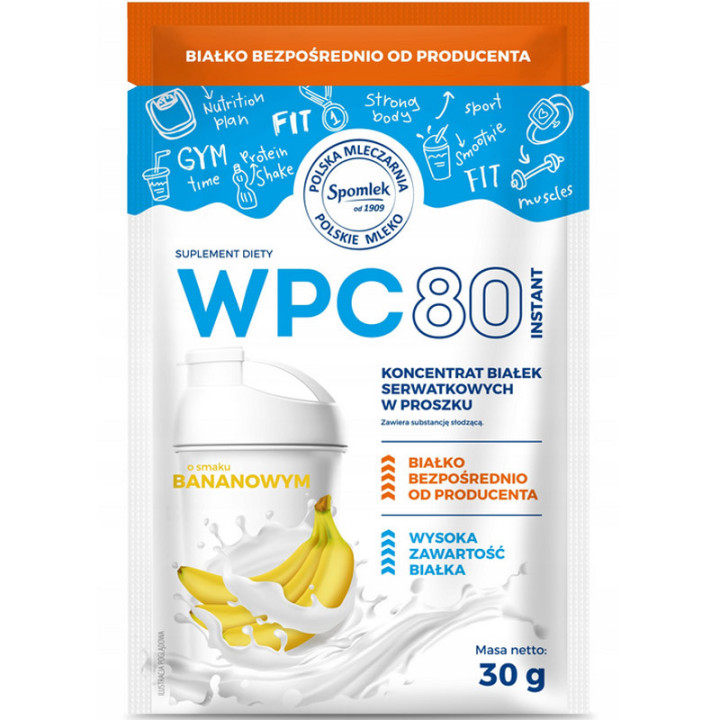 WPC 80 Instant 30g, Spomlek – wysokiej jakości koncentrat białka!