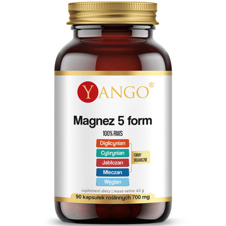 Magnez 5 Form 90 kapsułek, Yango – wsparcie dla układu nerwowego!