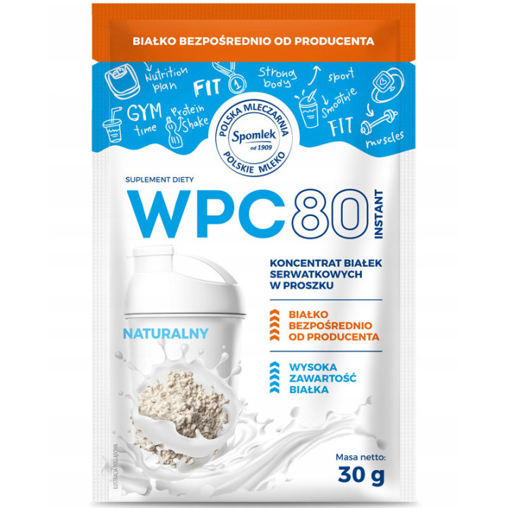 WPC 80 Instant 30g, Spomlek – wysokiej jakości koncentrat białka!
