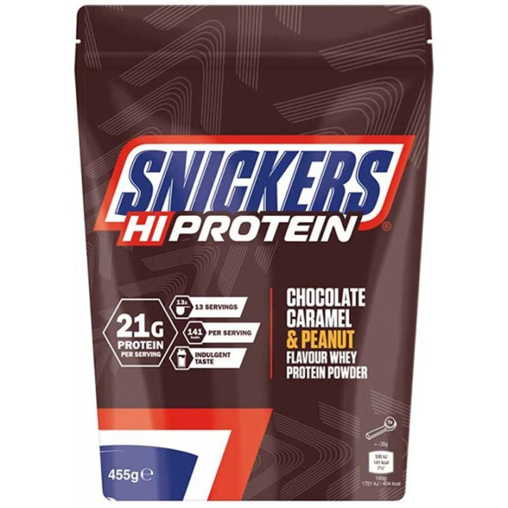 Hi Protein 455g, Snickers – pyszna odżywka białkowa o smaku Snickersa!