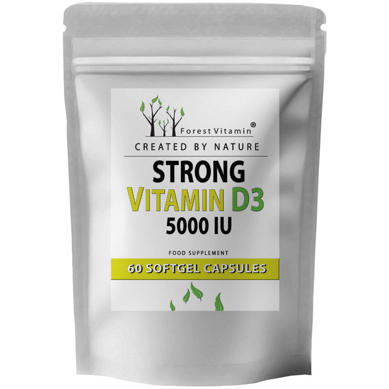 FOREST VITAMIN Strong Vitamin D3 5000 IU 60caps