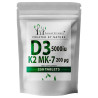 FOREST VITAMIN Vitamin D3 5000IU K2 MK-7 200mcg 250tabs