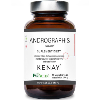 Andrographis ParActin 60 kapsułek wegańskich, Kenay – wspiera funkcjonowanie całego układu immunologicznego!