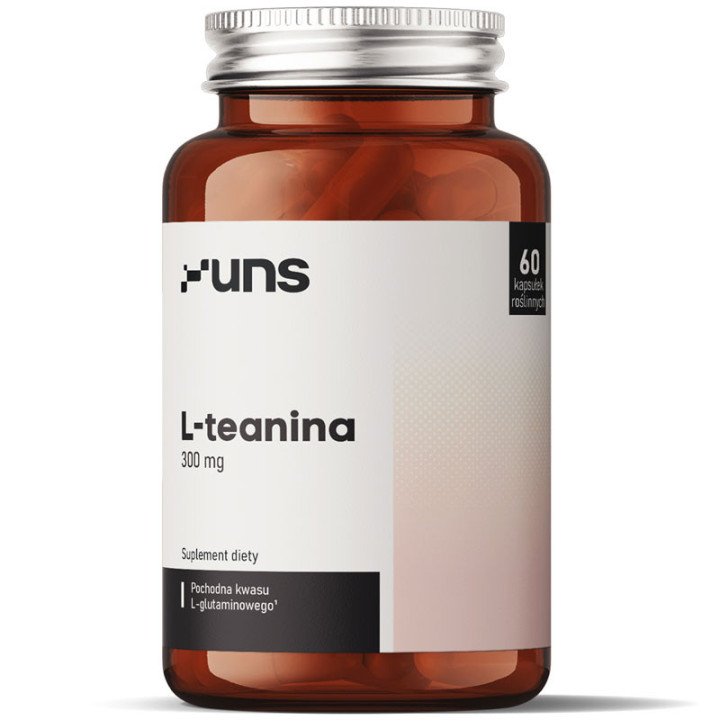 L-Teanina 300mg 60 wegańskich kapsułek, UNS – wspomóż swój organizm w stresowych sytuacjach!