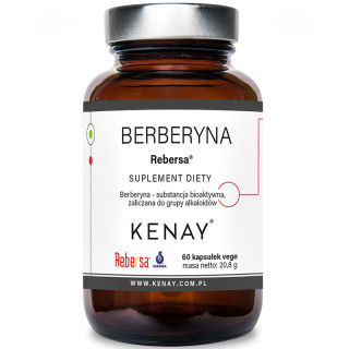 Berberyna Rebersa 60 kapsułek, Kenay – wspiera utrzymanie zdrowego przewodu żołądkowego-jelitowego!