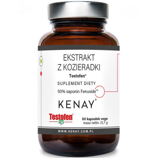 Ekstrakt Z Kozieradki Testofen 60 kapsułek, Kenay – duża dawka saponin
