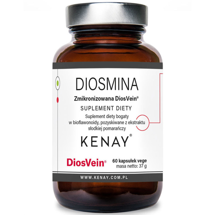 Diosmina 60 kapsułek, Kenay – diosmina pozyskiwana z pomarańczy!