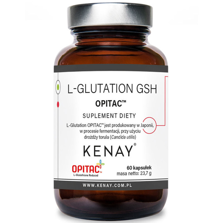 L-Glutation GSH Opitac 60 kapsułek, Kenay – świetny antyoksydant!