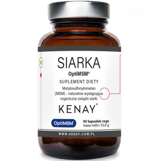 Siarka OptiMSM 90 kapsułek wegańskich, Kenay – wsparcie stawów!