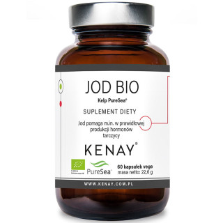 Jod Bio Kelp PureSea 60 kapsułek, Kenay – jod z ekologicznych alg!