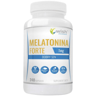 Melatonina Forte 1mg 240 kapsułek, Wish - komfortowe zasypianie!