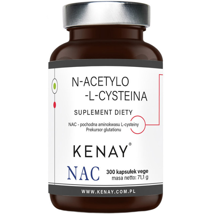 N-Acetyl-L-Cysteina 150mg 300, Kenay - pomaga w regeneracji wątroby!