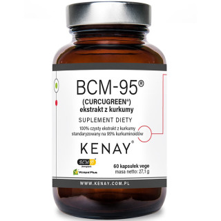 BCM-95 Curcugreen Ekstrakt Z Kurkumy 60 kapsułek, Kenay – ektrakt z kurkumy szybko wchłaniany i przyswajalny!