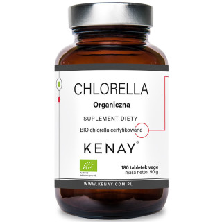 Chlorella Organiczna 180 tabletek, Kenay – produkt usuwający toksyny z całego organizmu oraz zapewniający równowagę trawienia!