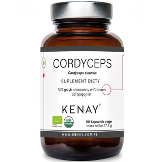 Cordyceps 60 kapsułek, Kenay – ekstrakt z maczużnia chińskiego wspierający sprawność fizyczną!