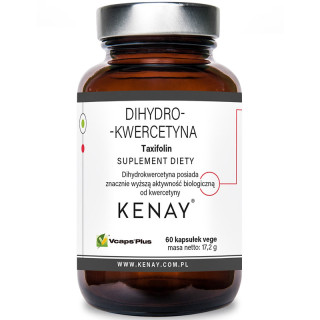 Dihydro-Kwercetyna Taxifolin 60 kapsułek, Kenay – wpływa korzystnie na kondycję naczyń krwionośnych!