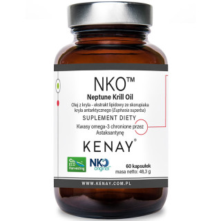 NKO Neptune Krill Oil 60 kapsułek, Kenay – olej z kryla wspierający układ sercowo-naczyniowy!