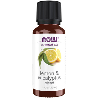 Essential Oils Lemon&Eucalyptus Blend 30ml, NOW - wyrazisty aromat!