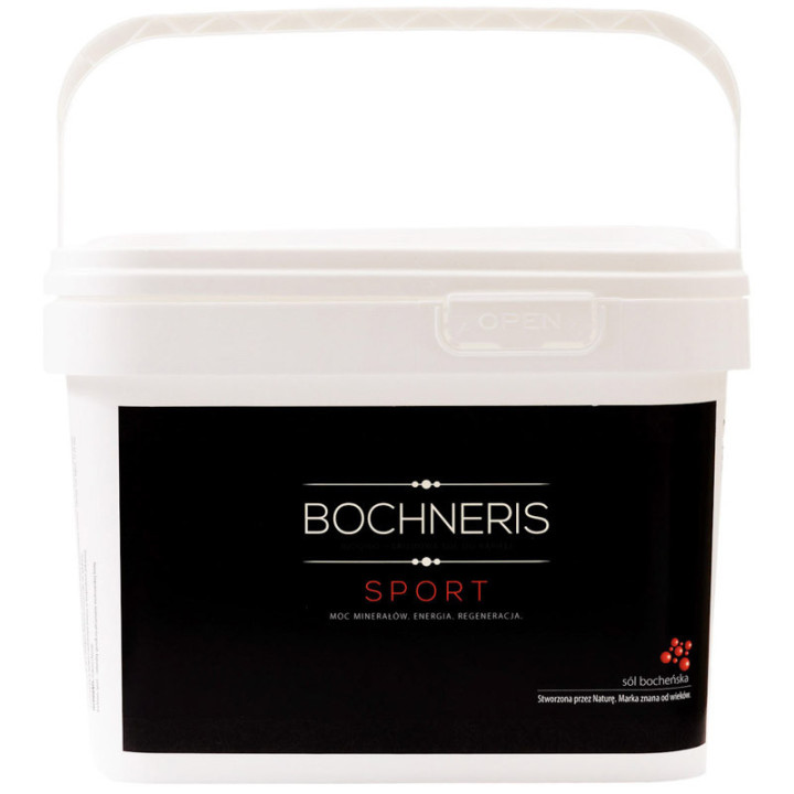 Bochneris Sport Jodowo-Bromowa Sól Do Kąpieli 12kg, Soli Bocheńskiej – naturalna siła minerałów z tradycji solankowych Bochni!
