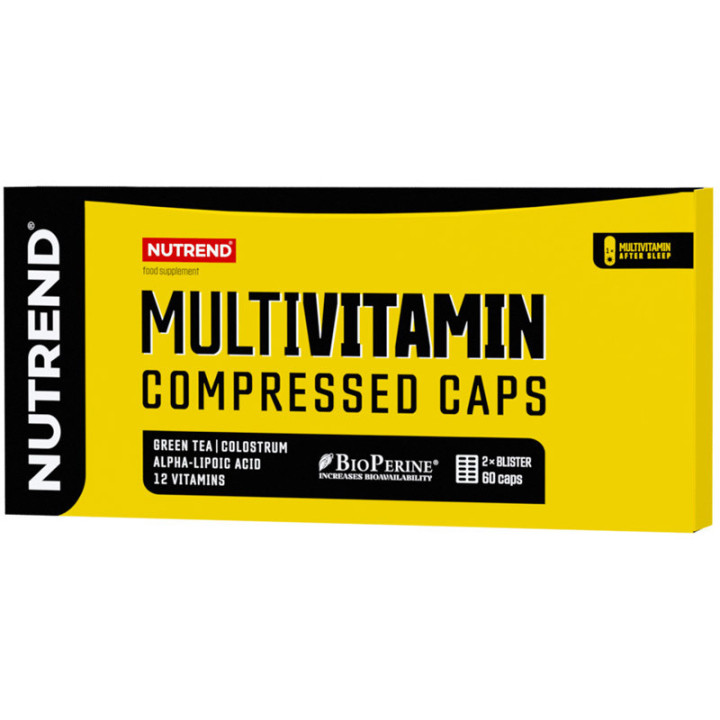 MultiVitamin Compressed 60 kapsułek od Nutrend – profesjonalny kompleks 12 witamin!