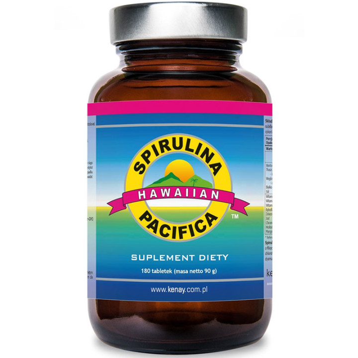 Spirulina Hawaiian Pacifica 180 tabletek, Kenay – spirulina wspomagająca system immunologiczny i pomaga kontrolować wagę!