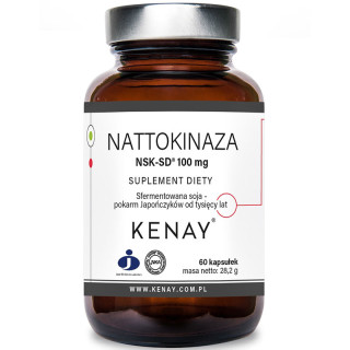 Nattokinaza NSK-SD 100mg 60 kapsułek, Kenay – wspomaga prawidłowe funkcjonowanie układu krwionośnego!