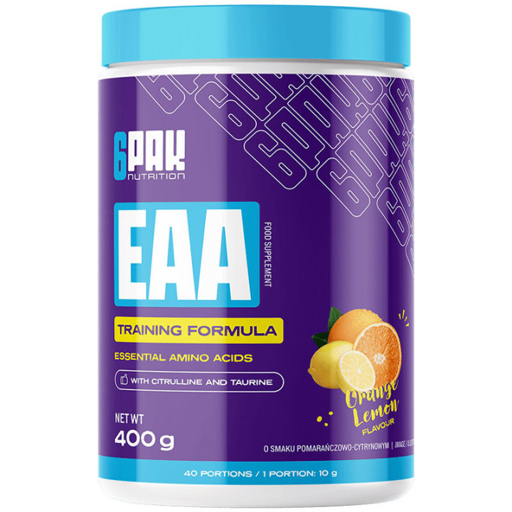 EAA 400g, 6Pak Nutrition – wsparcie w budowie masy mięśniowej!