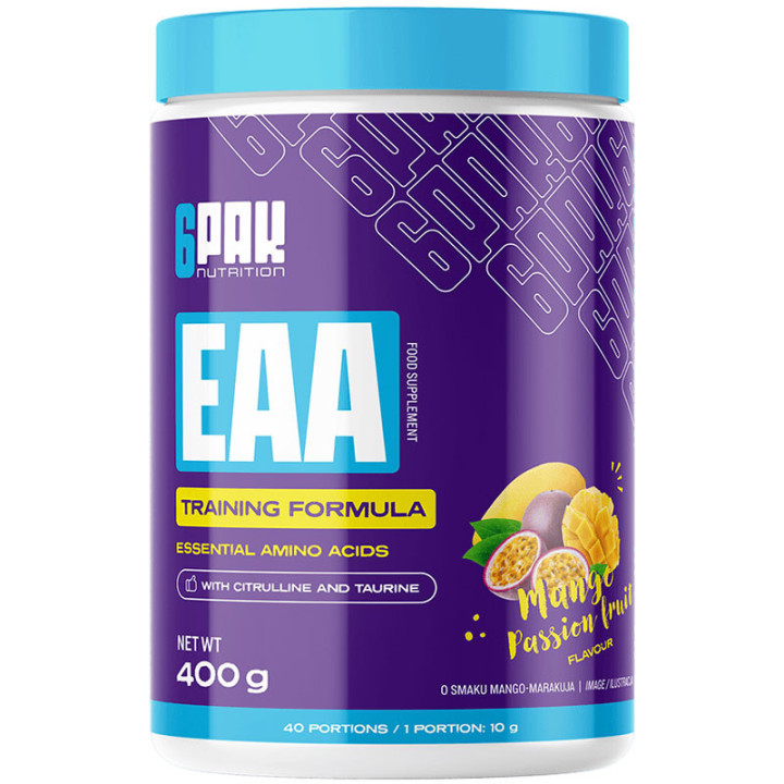 EAA 400g, 6Pak Nutrition – wsparcie w budowie masy mięśniowej!