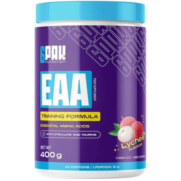 EAA 400g, 6Pak Nutrition – wsparcie w budowie masy mięśniowej!