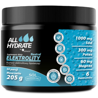 Elektrolity 205g, ALLHydrate – wspierają nawodnienie i równowagę!