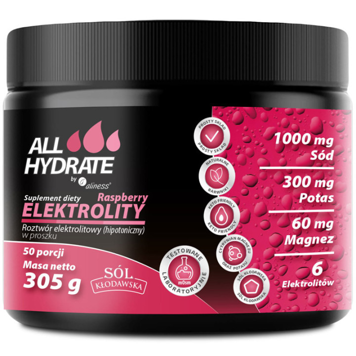 Elektrolity 305g, ALLHydrate – wspierają nawodnienie i równowagę!