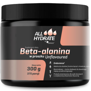 Beta-Alanina 300g, ALLHydrate – wsparcie wytrzymałości mięśniowej!