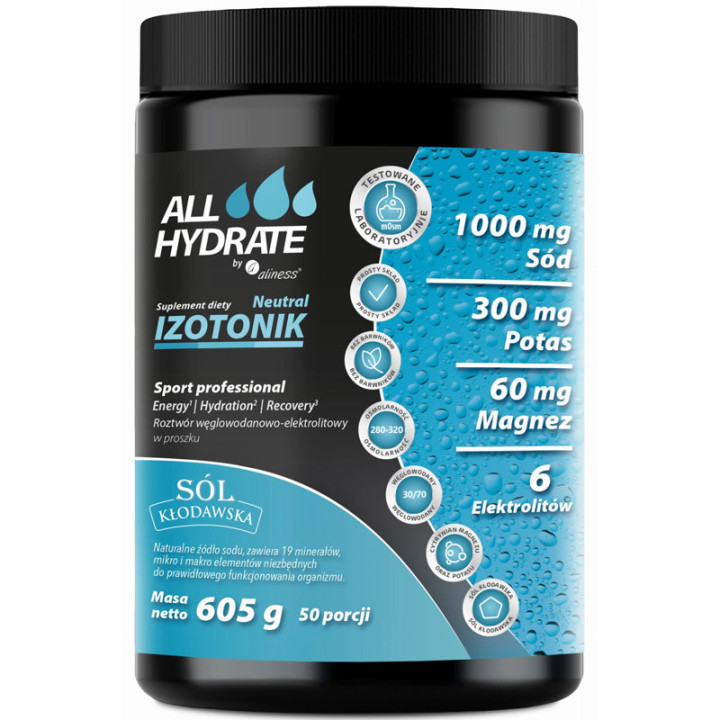 Izotonik 605g, ALLHydrate – nawodnienie, energia i równowaga!